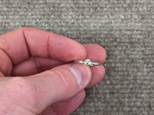 Load image into Gallery viewer, Silver Peridot Bezel Set Ring