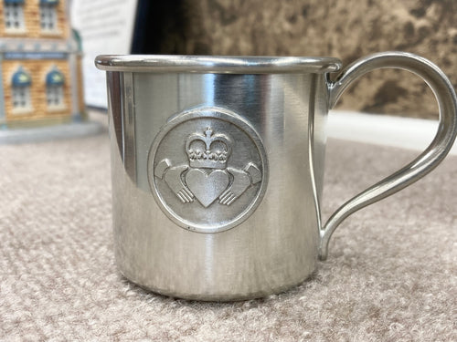 Claddagh Pewter Baby Cup