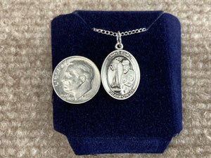 Saint Elmo Silver Pendant And Chain