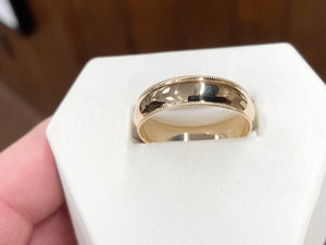 Gold Wide Wedding Ring