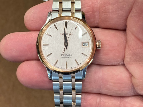Seiko Automatic Pink Champagne Colored Watch