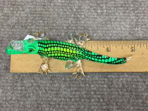 Alligator Glass Figurine