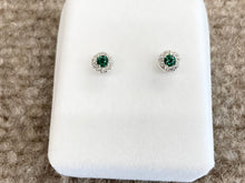 Load image into Gallery viewer, Silver Swarovski Zirconium Earrings