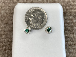 Silver Swarovski Zirconium Earrings
