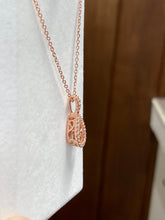 Load image into Gallery viewer, Swarovski Zirconia Rose Gold Plated Adjustable Necklace