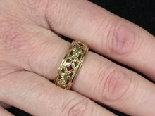 Load image into Gallery viewer, 14 K Yellow Gold Ruby And Diamond Ring