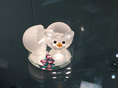 Spring Chick Crystal Figurine