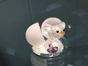 Spring Chick Crystal Figurine