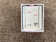 Cargar imagen en el visor de la galería, Pink Pearl Silver Baby Earrings