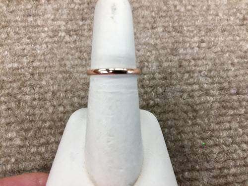 14K Rose Gold Thin Wedding Ring