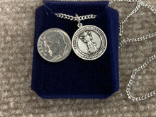 Cargar imagen en el visor de la galería, Saint Francis Of Assisi Silver Pendant With Chain Religious