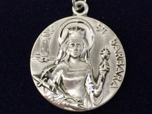 Load image into Gallery viewer, Saint Barbara Silver Pendant With Chain Religious