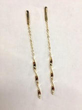 Load image into Gallery viewer, 14K Yellow Gold Dangle Earrings