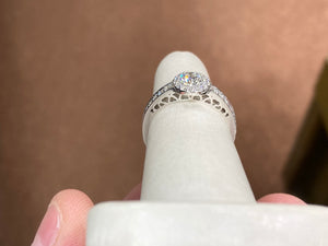 Lab Grown Diamond Engagement Ring White gold