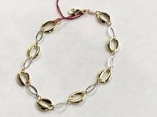 Charger l&#39;image dans la galerie, White And Yellow Gold Bracelet