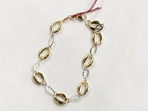 White And Yellow Gold Bracelet