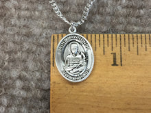 Load image into Gallery viewer, Saint Lawrence Silver Pendant With 18 Inch Chain Religious