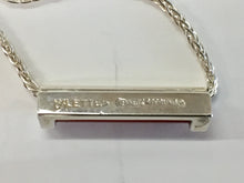 Cargar imagen en el visor de la galería, Carnelian Silver Adjustable Bar Necklace By John Kennedy