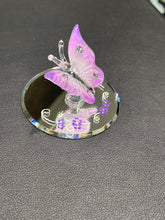 Load image into Gallery viewer, Pink Butterfly Glass Figurine