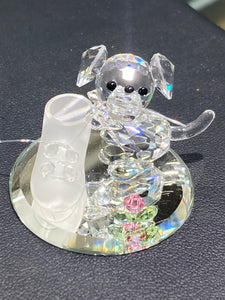 Hush Puppy Crystal Figurine