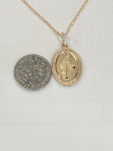 Load image into Gallery viewer, Saint Christopher Basketball Gold Filled Pendant And Chain