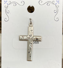 Load image into Gallery viewer, Silver Florentine Cross And Chain