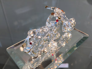 Motorcycle Glass Figurine