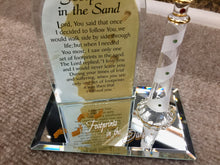 Load image into Gallery viewer, Footprints In The Sand Lighthouse Glass Figurine
