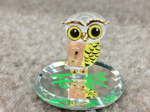 Owl Glass Figurine