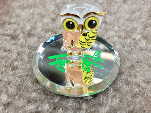 Owl Glass Figurine