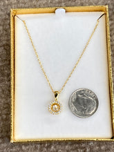 Load image into Gallery viewer, Gold Plated Swarovski Zirconia Adjustable Necklace