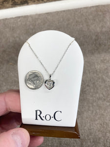 Silver Heart Adjustable Necklace