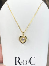 Load image into Gallery viewer, Gold Plated Swarovski Zirconia Heart Pendant