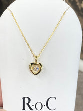 Load image into Gallery viewer, Gold Plated Swarovski Zirconia Heart Pendant