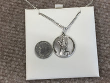Charger l&#39;image dans la galerie, Saint Bernadette Silver Medal And Chain religious