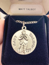 Load image into Gallery viewer, Venerable Matt Talbot Silver Pendant And Chain Religious