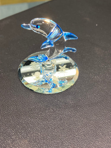 Dolphin Glass Figurine