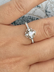 Diamond Engagement Ring White Gold 0.64 Carats