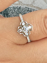 Load image into Gallery viewer, Diamond Engagement Ring White Gold 0.64 Carats