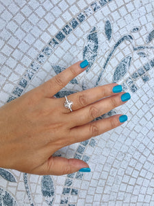 Diamond Engagement Ring White Gold 0.64 Carats