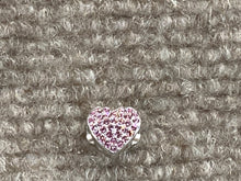 Load image into Gallery viewer, Pink Crystal Heart Nurse Bead