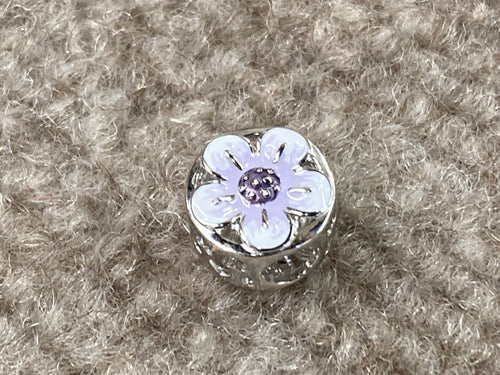 Flower Silver Bead