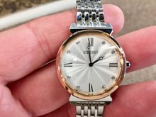 Load image into Gallery viewer, Seiko Women&#39;s Rose Gold And Silver Color Swarovski Crystals