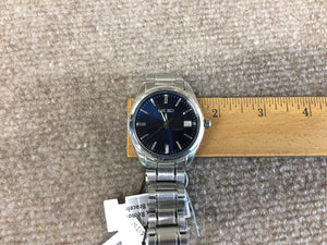 Seiko Stainless Steel Blue Dial With Date Watch