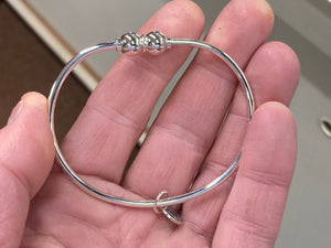 Cape Cod Double Bead Silver bracelet