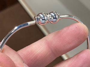 Cape Cod Double Bead Silver bracelet