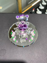 Cargar imagen en el visor de la galería, Grandma I love You Teddy Bear Glass Figurine