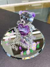 Load image into Gallery viewer, Grandma I love You Teddy Bear Glass Figurine