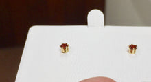 Load image into Gallery viewer, Mozambique Garnet Gold Earrings