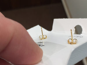 Mozambique Garnet Gold Earrings